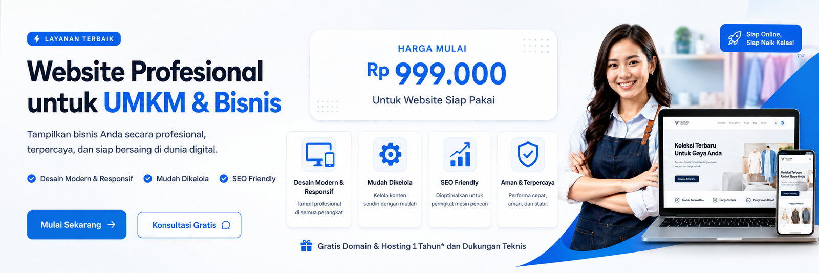 Website Profesional untuk UMKM & Bisnis